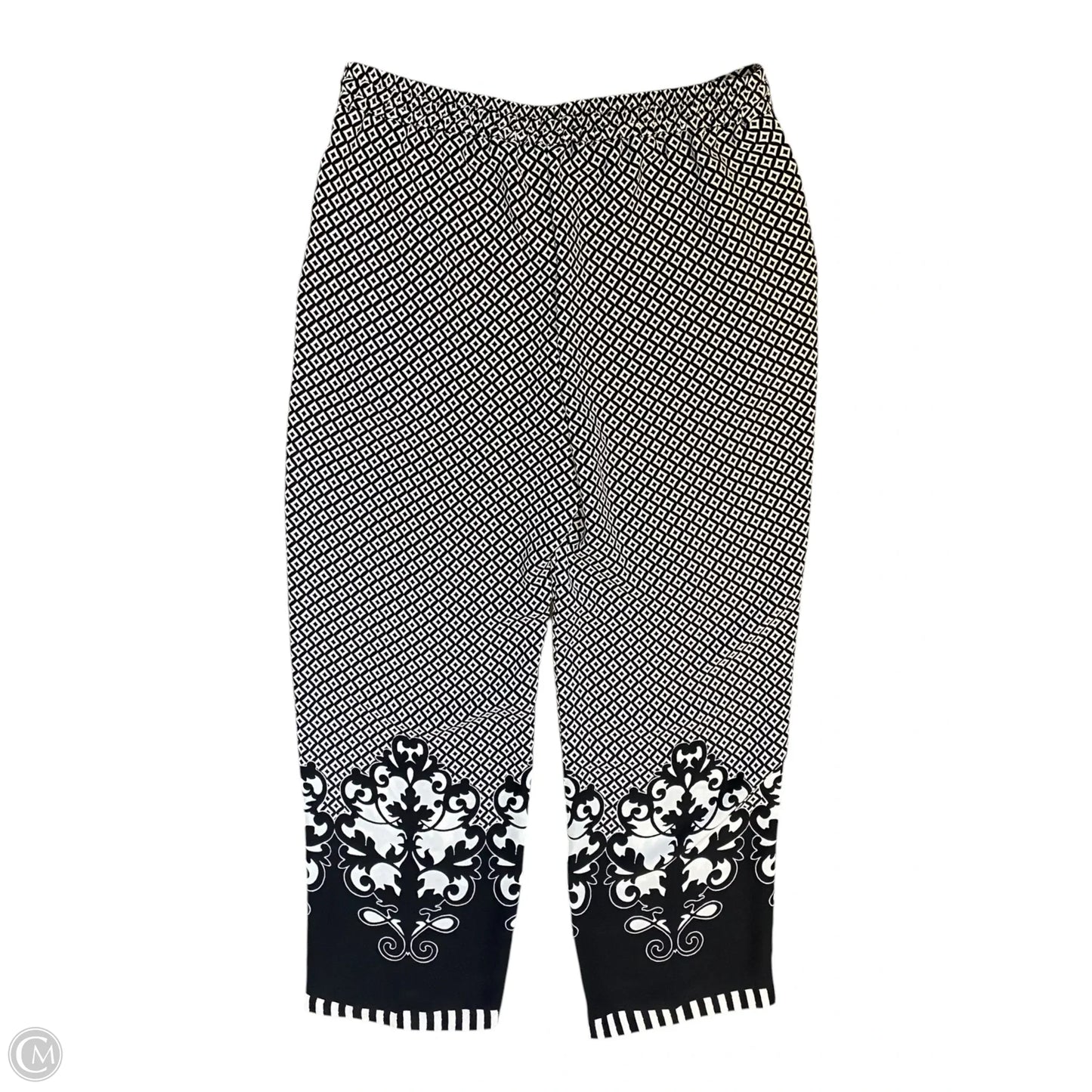 Pants Other By Chicos In Black & White, Size: 8