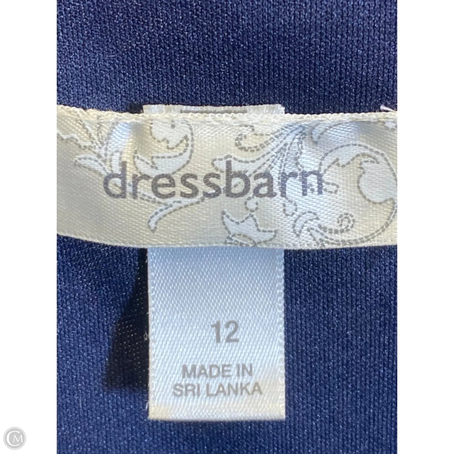Dress Casual Maxi By Dressbarn In Blue & White, Size: 12