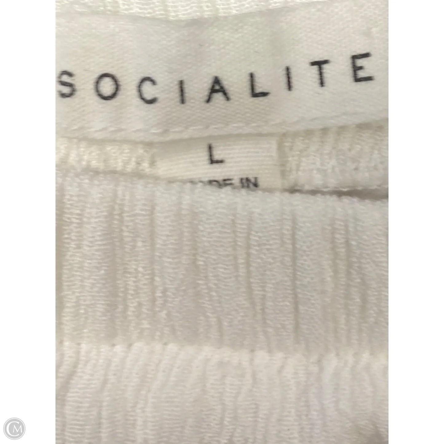 Dress Casual Maxi By Socialite In White, Size: L