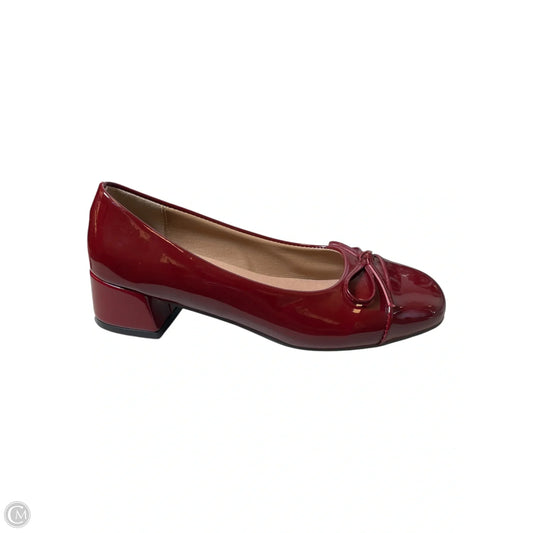 Shoes Heels Block By Clothes Mentor In Red, Size: 8.5