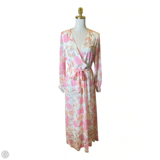 Dress Casual Maxi By Clothes Mentor In Floral Print, Size: L