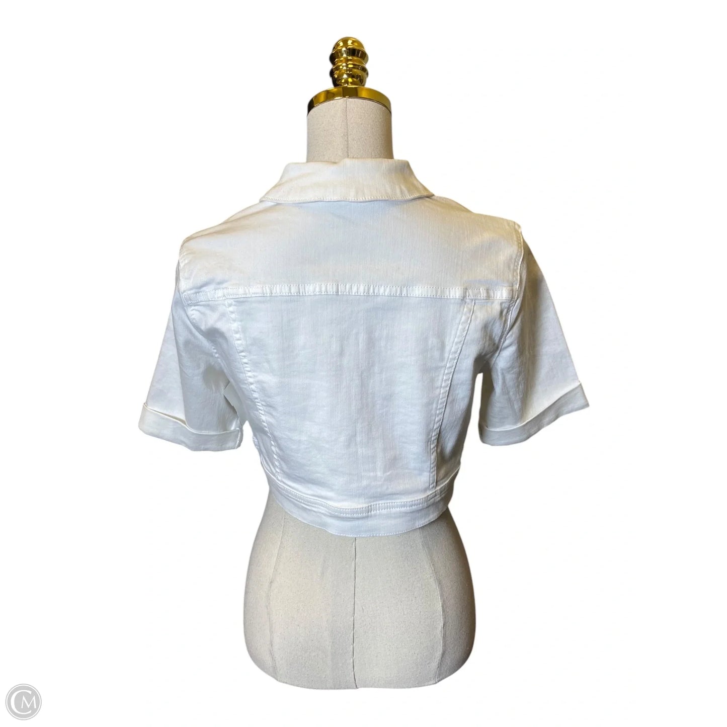 Top Short Sleeve By Charlie B In White, Size: S