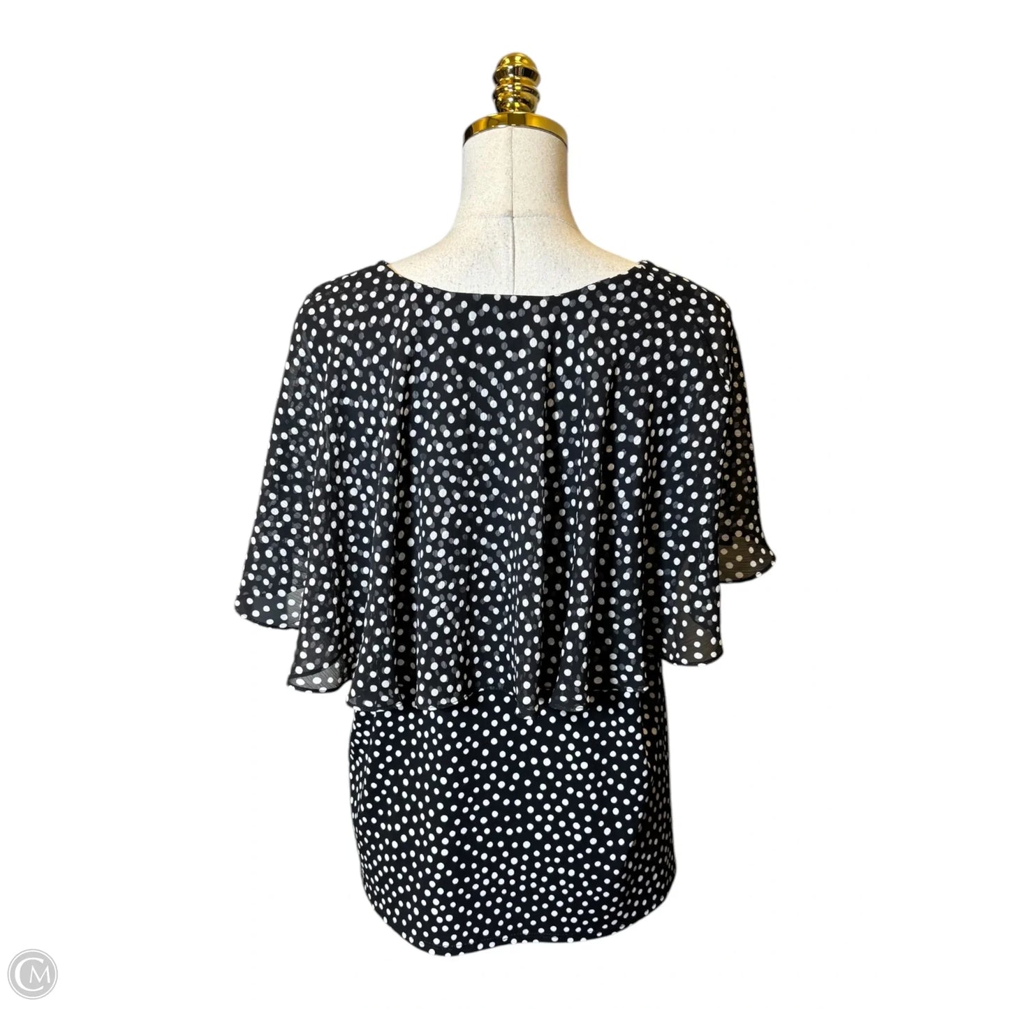Top Short Sleeve By Clothes Mentor In Polkadot Pattern, Size: 1x