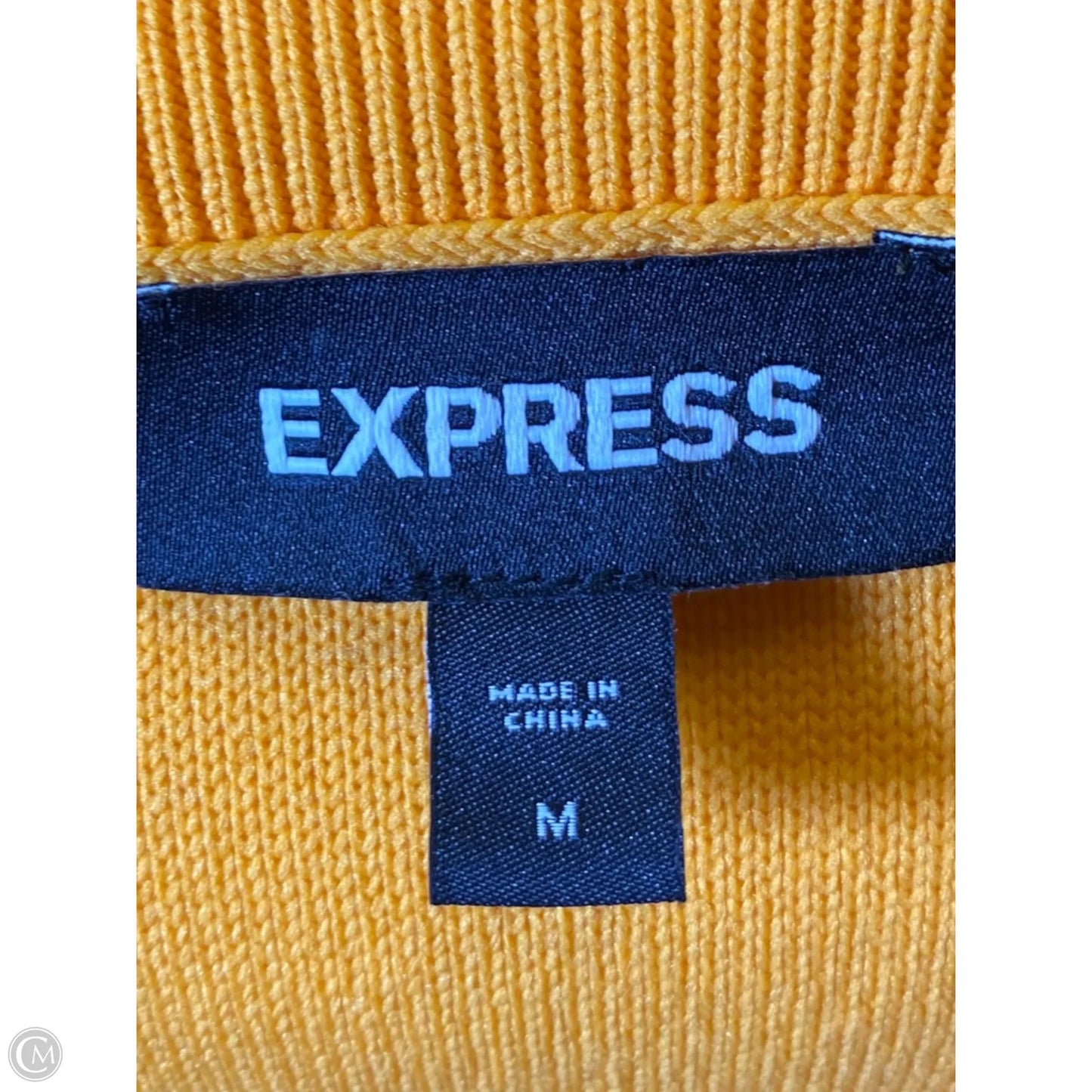 Vest Sweater By Express In Yellow, Size: M
