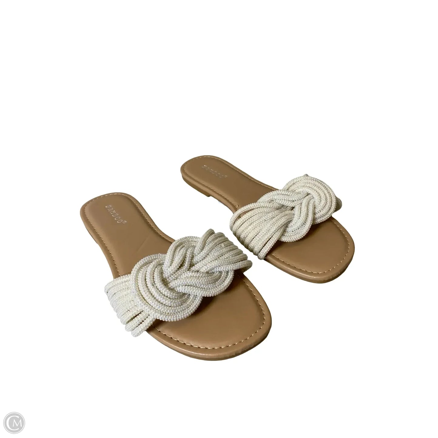 Sandals Flats By Bamboo In Cream, Size: 8.5