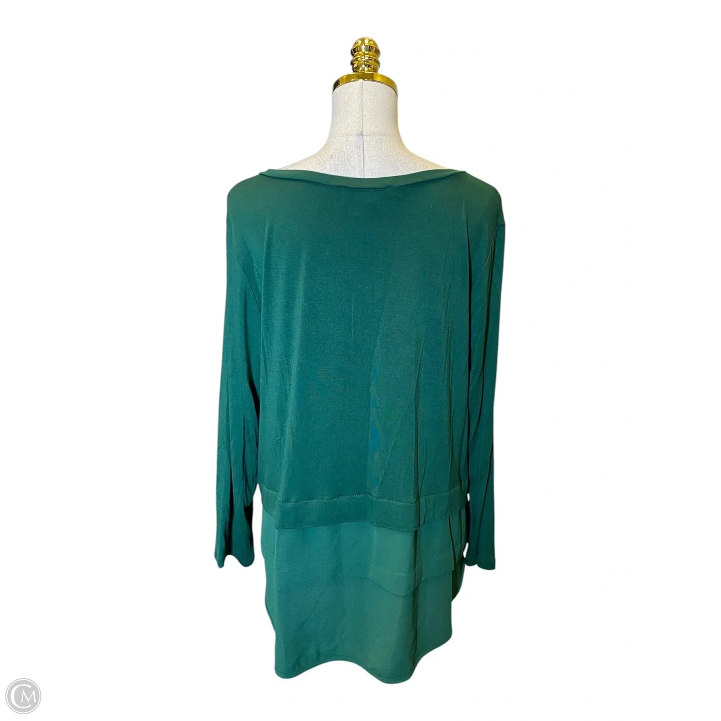 Top Long Sleeve Designer By Michael Kors In Green, Size: L