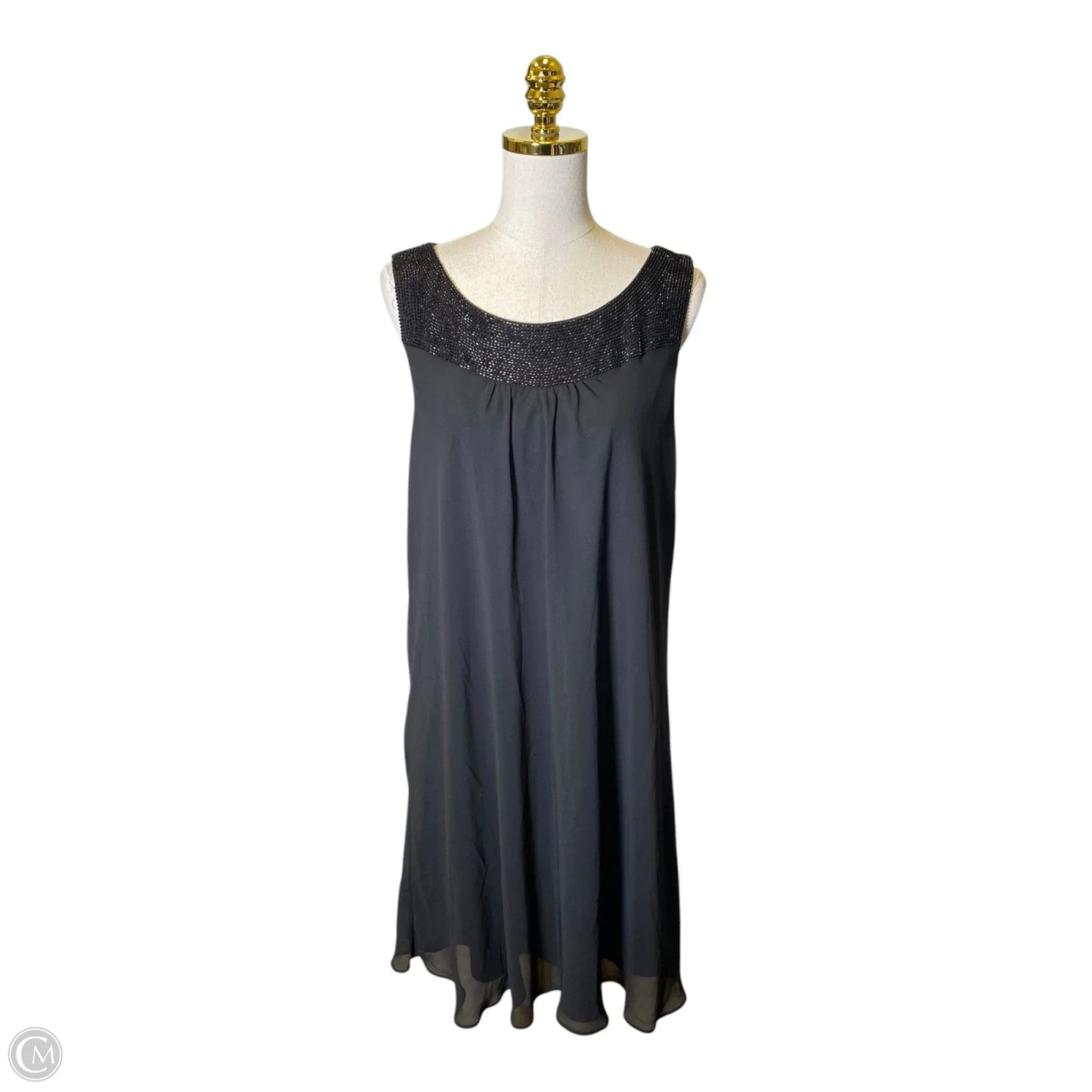 Dress Casual Midi By White House Black Market In Black, Size: 16