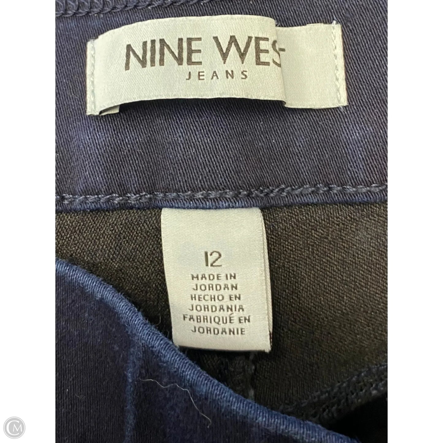 Capris By Nine West In Blue Denim, Size: 12