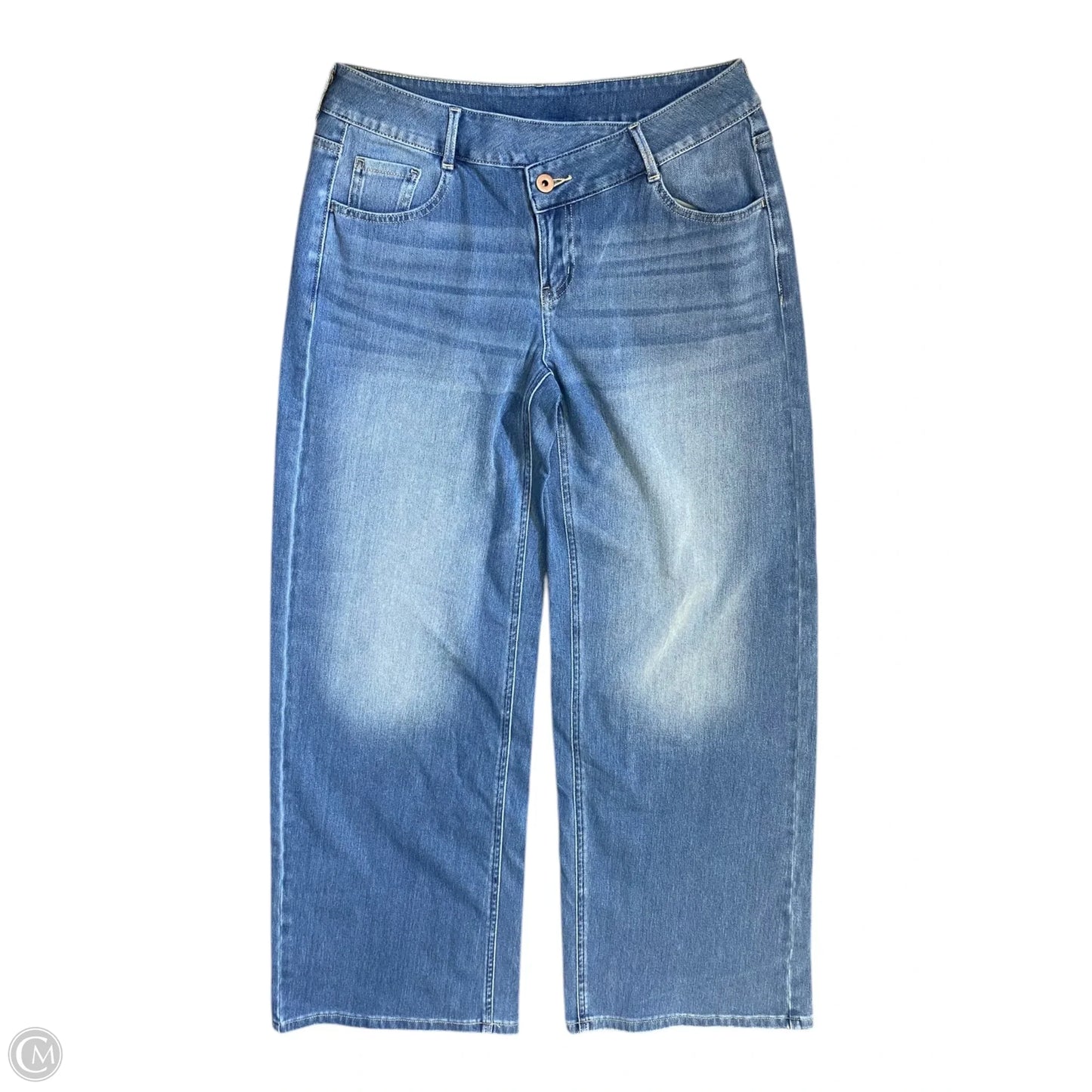 Jeans Wide Leg By Halara In Blue Denim, Size: S