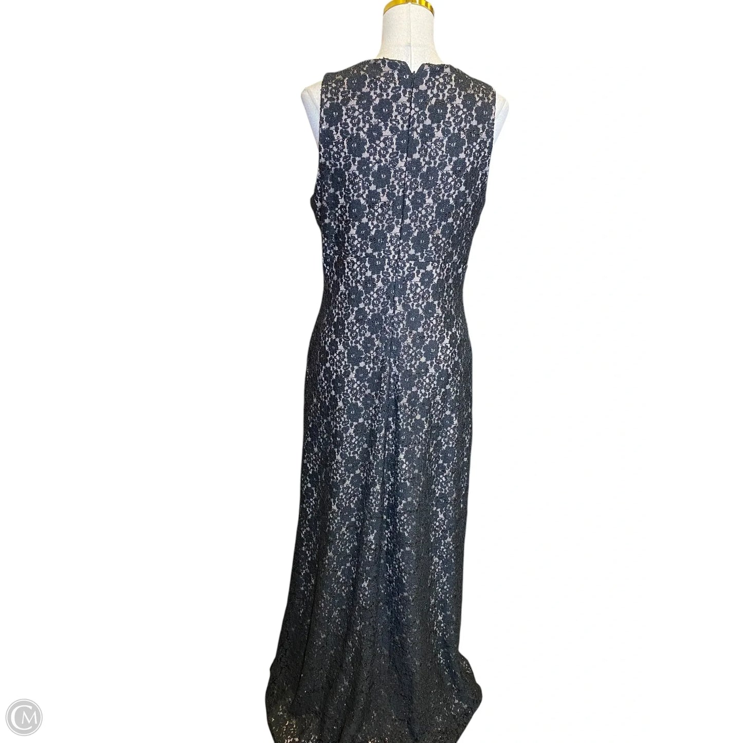 Dress Party Long By Clothes Mentor In Black, Size: 14