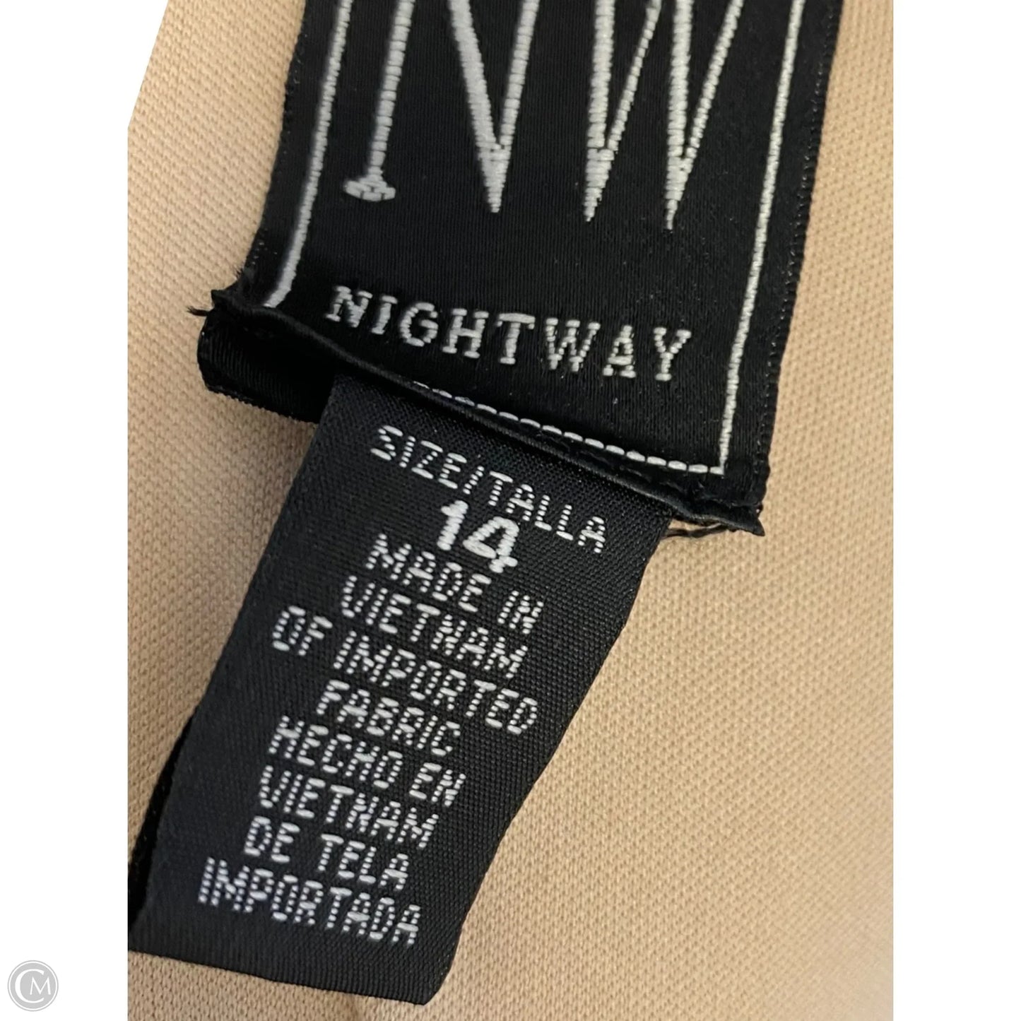 Dress Party Long By Clothes Mentor In Black, Size: 14