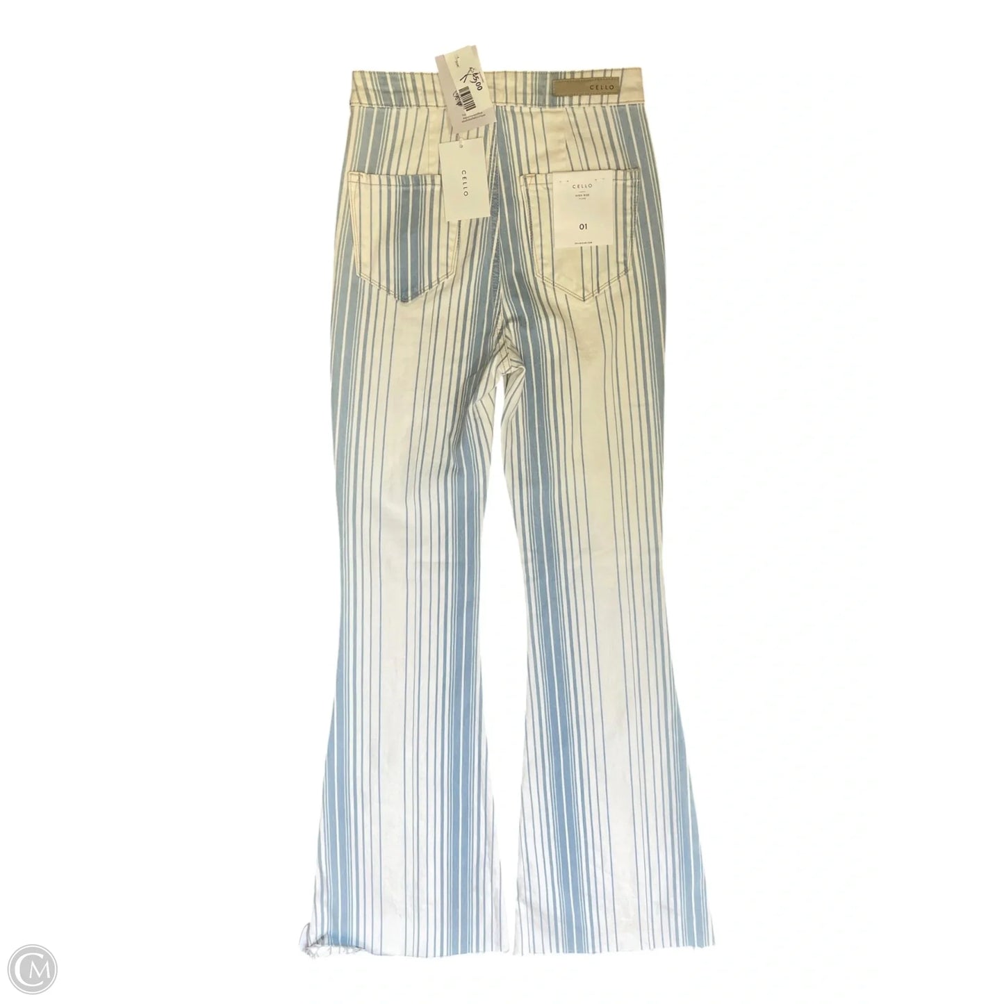 Jeans Boot Cut By Cello In Striped Pattern, Size: 0