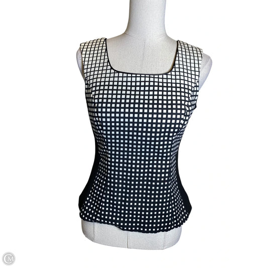 Blouse Sleeveless By White House Black Market In Black & White, Size: 4