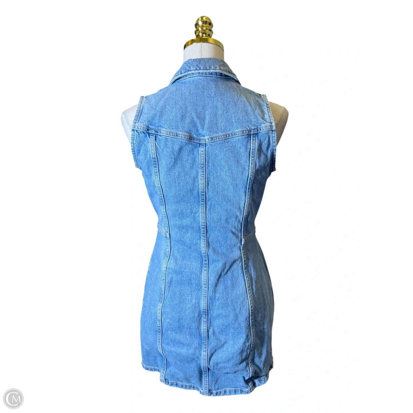 Dress Casual Short By Zara In Blue Denim, Size: S