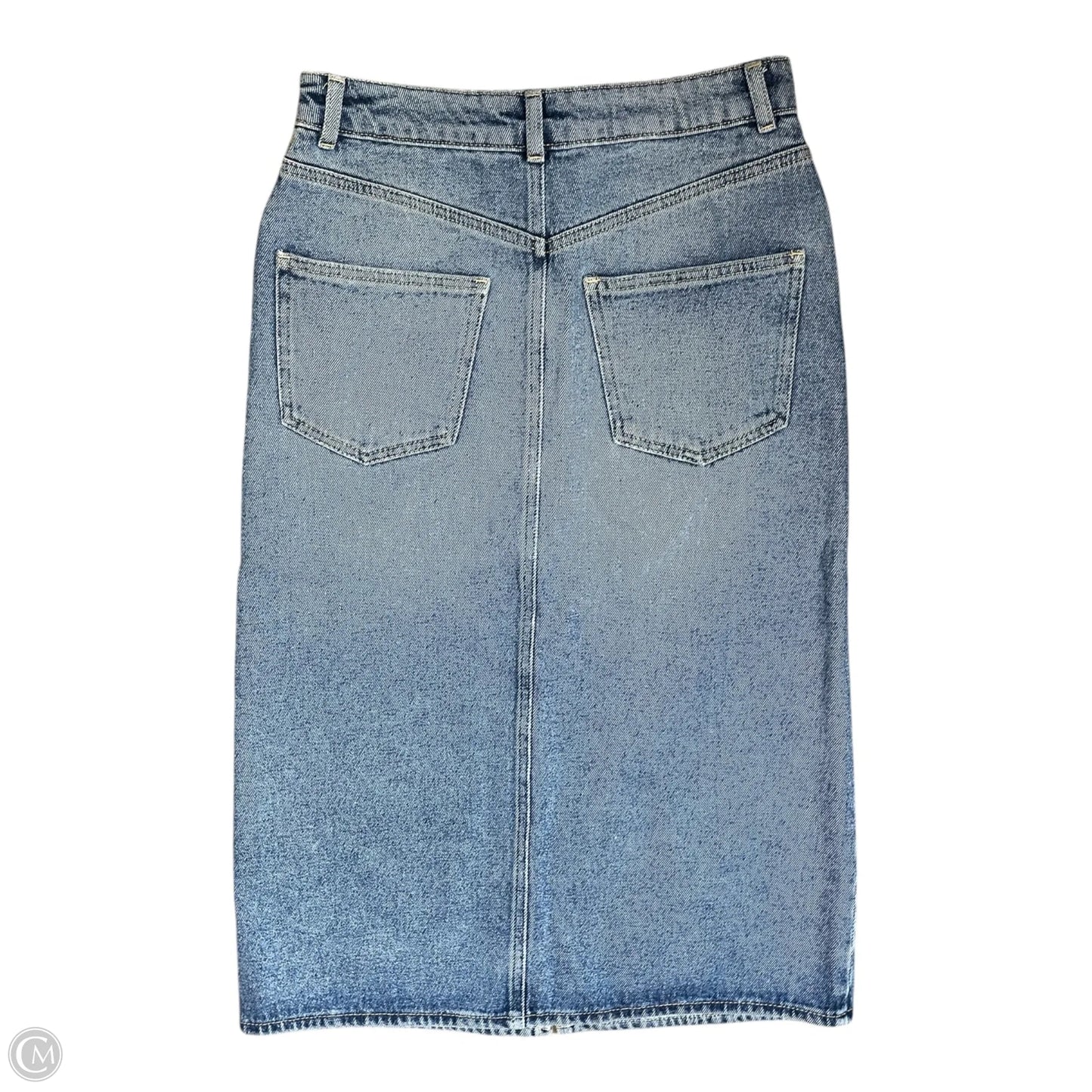 Skirt Midi By Clothes Mentor In Blue Denim, Size: Xs
