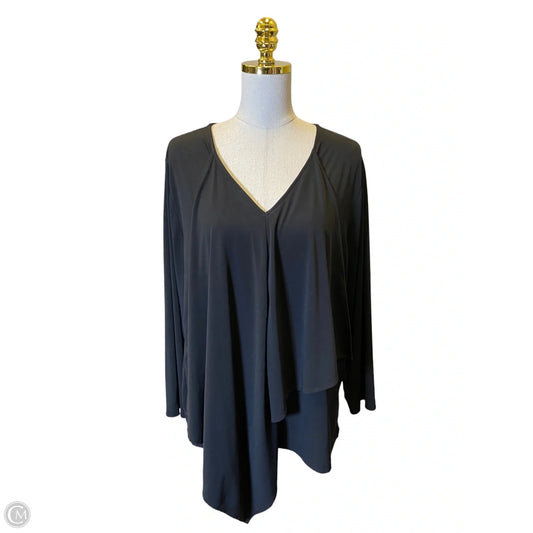 Top Long Sleeve By Chicos In Black, Size: Xl