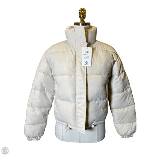 Jacket Puffer & Quilted By Clothes Mentor In Cream, Size: Xs