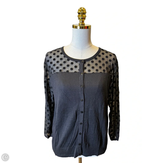 Sweater Cardigan By August Silk In Black, Size: Xl