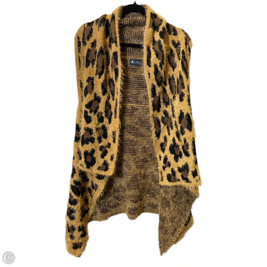 Vest Faux Fur & Sherpa By Montana West In Animal Print, Size: L