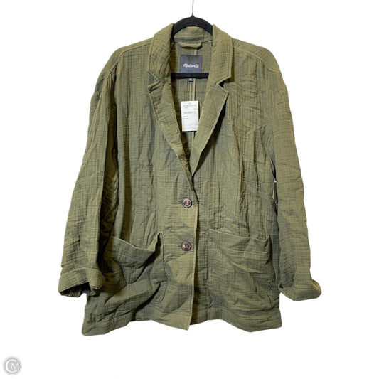 Top Long Sleeve By Madewell In Green, Size: Xl