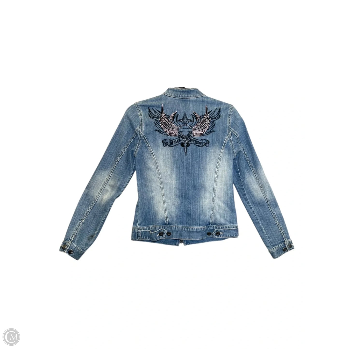 Jacket Denim By Harley Davidson In Blue, Size: Xs