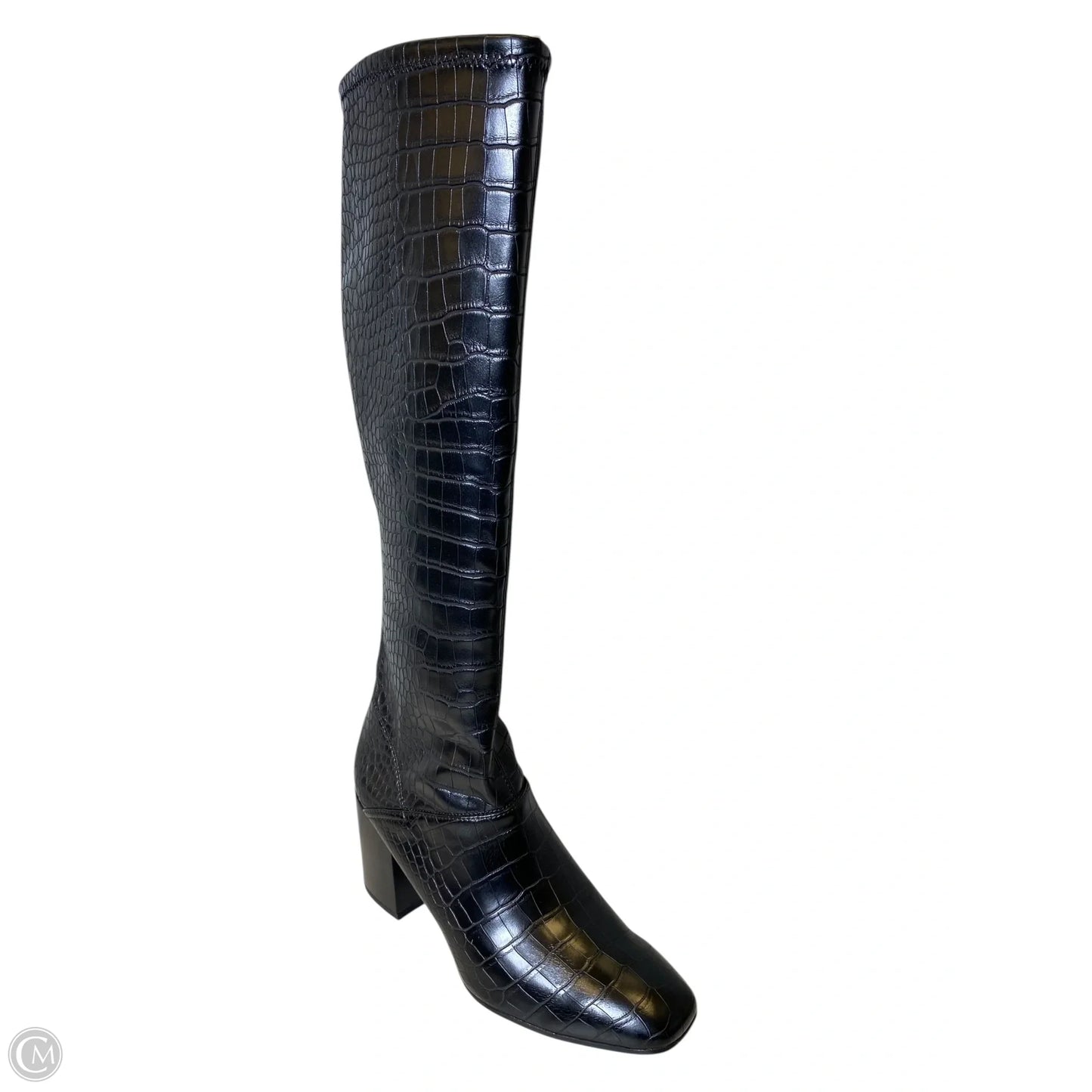 Boots Knee Heels By Franco Sarto In Black, Size: 9