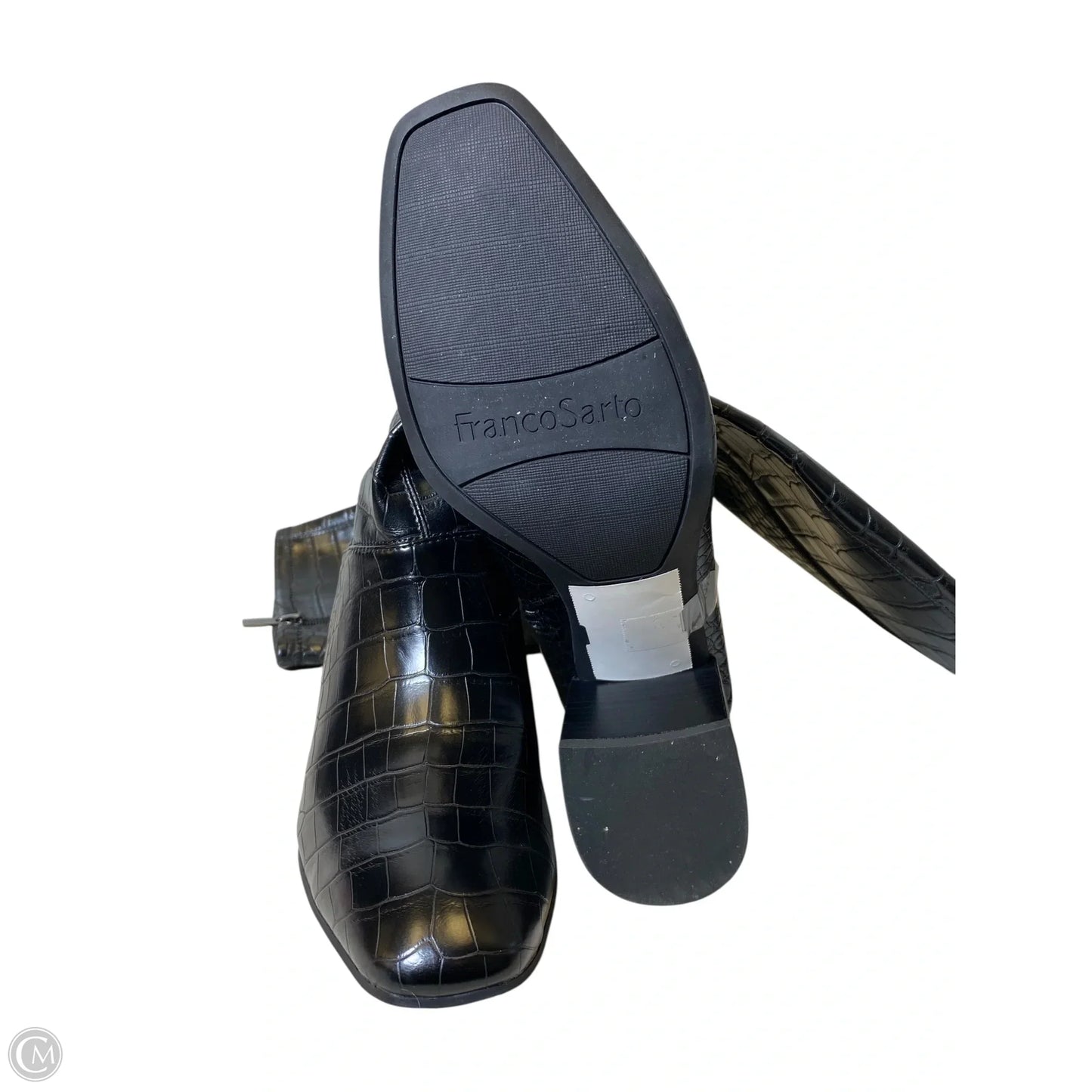 Boots Knee Heels By Franco Sarto In Black, Size: 9