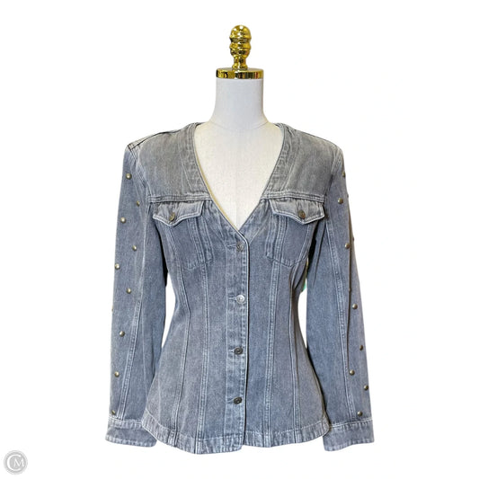 Jacket Denim By Divided In Grey, Size: S