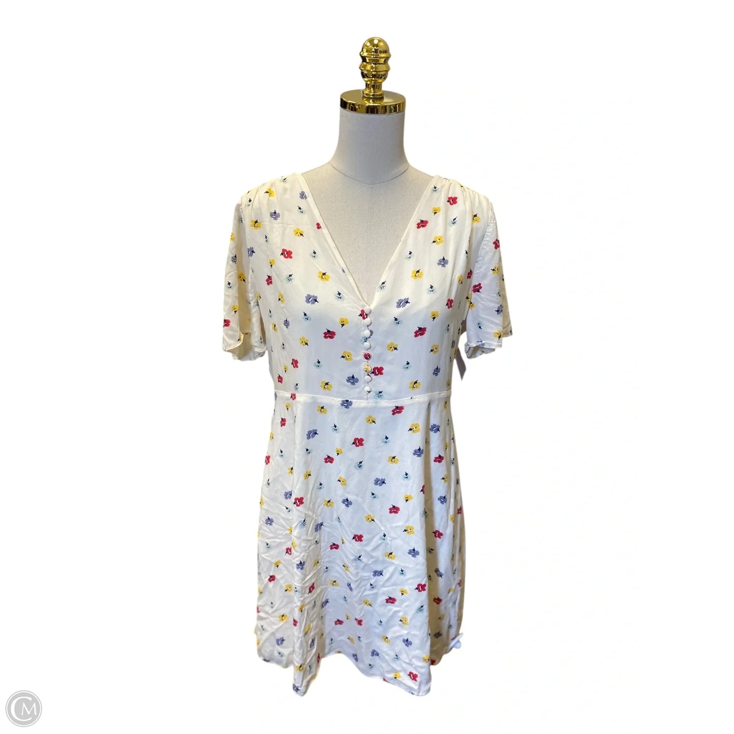 Dress Casual Short By Madewell In Floral Print, Size: 12