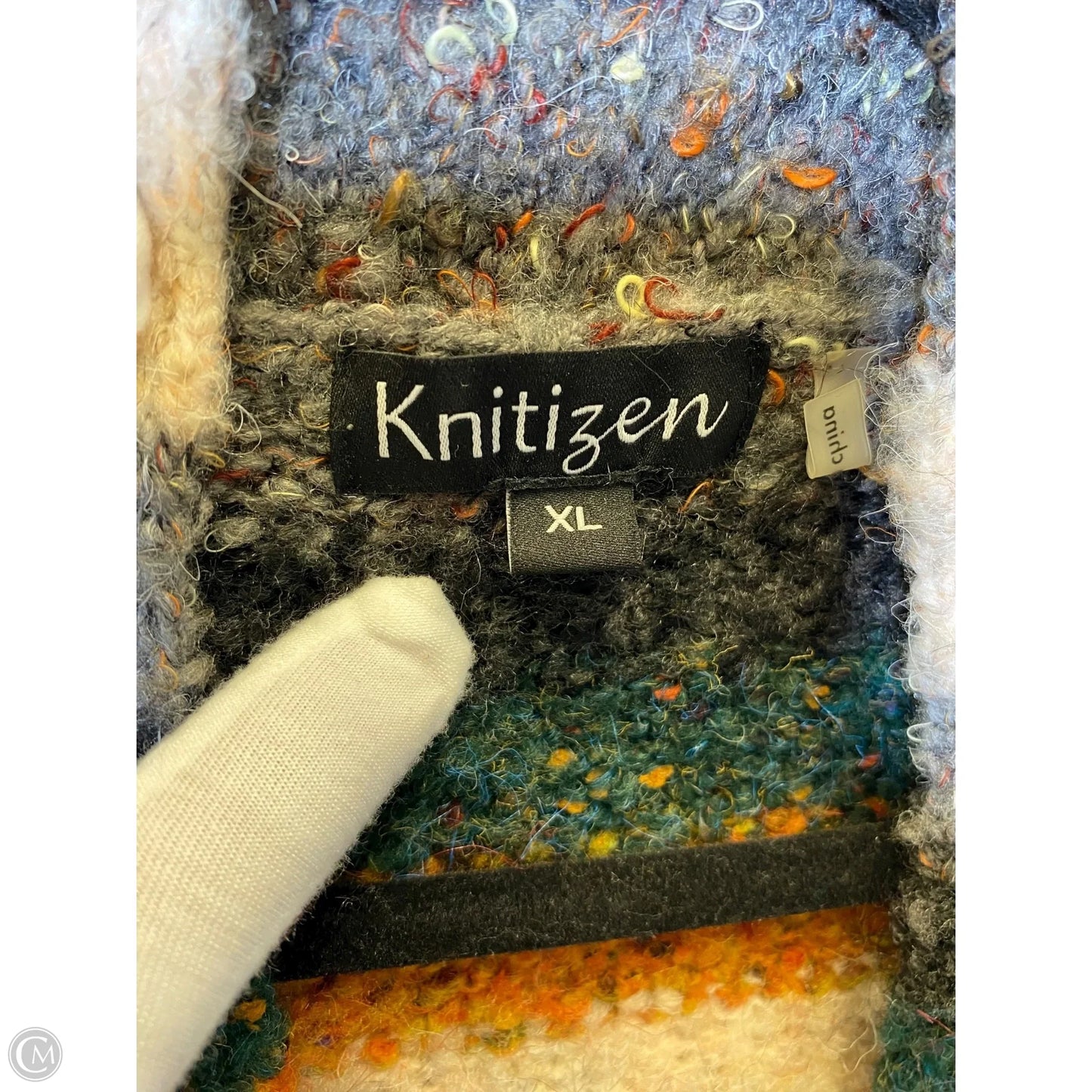 Cardigan By Clothes Mentor In Multi-colored, Size: Xl