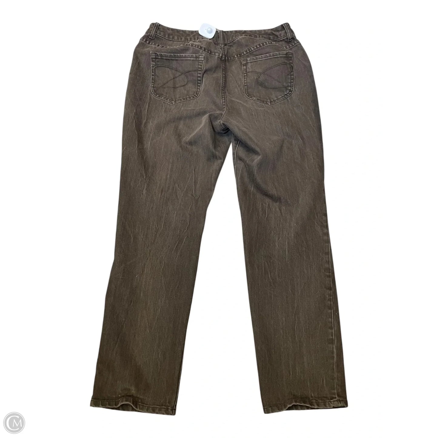Jeans Straight By Chicos In Brown, Size: L