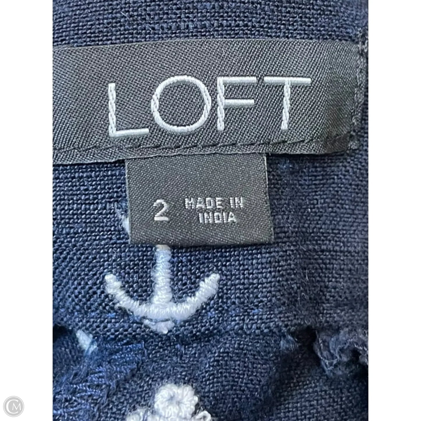 Shorts By Loft In Blue & White, Size: 2
