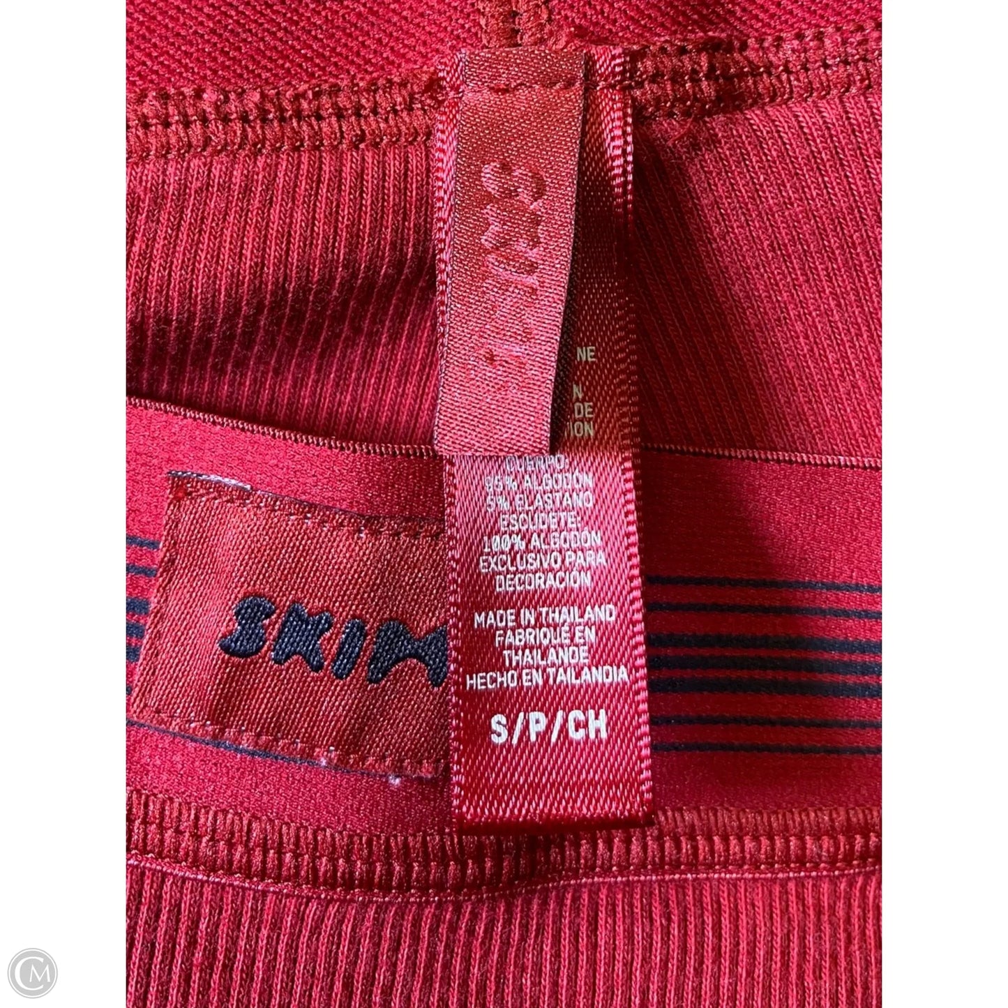 Athletic Leggings By Skims In Red, Size: S