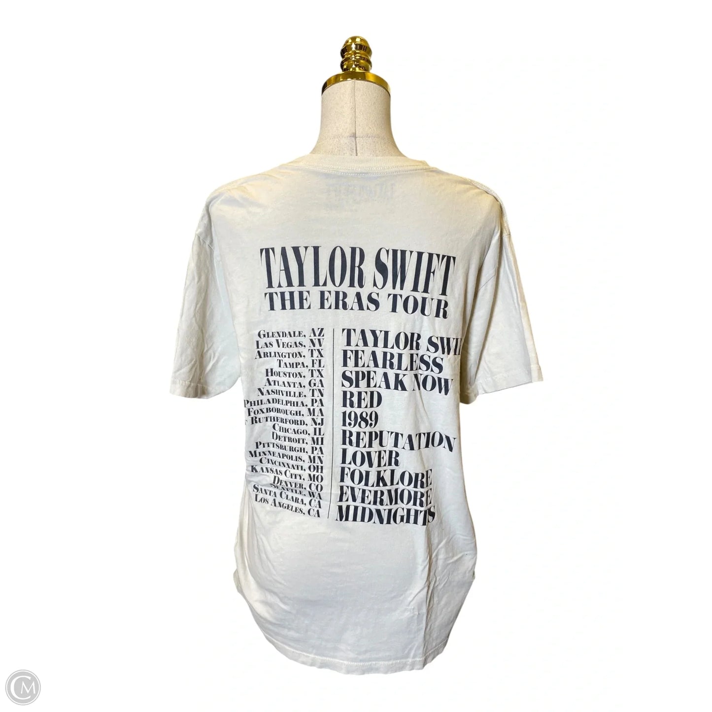 Top Short Sleeve By Clothes Mentor In White, Size: L