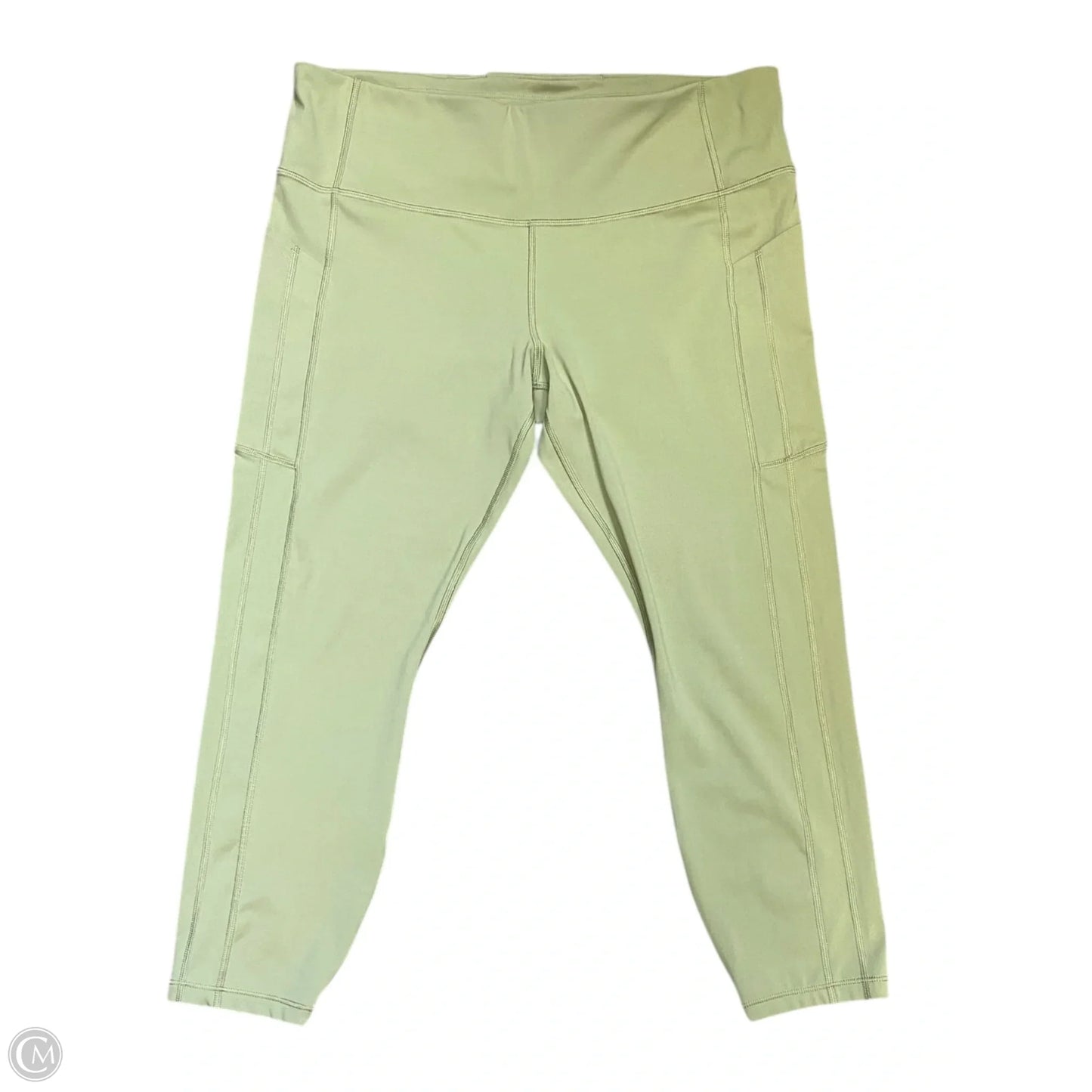 Athletic Leggings By Athleta In Green, Size: Xl