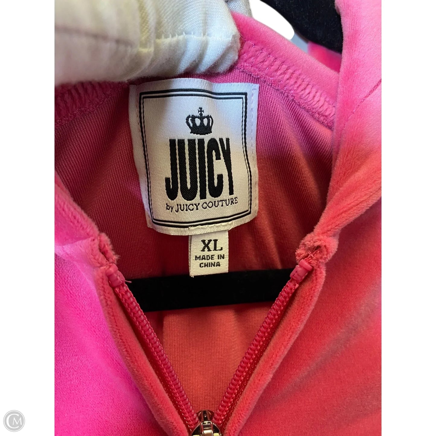 Sweatshirt Hoodie By Juicy Couture In Pink, Size: Xl