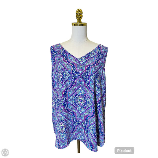 Top Sleeveless By Chicos In Purple, Size: Xl