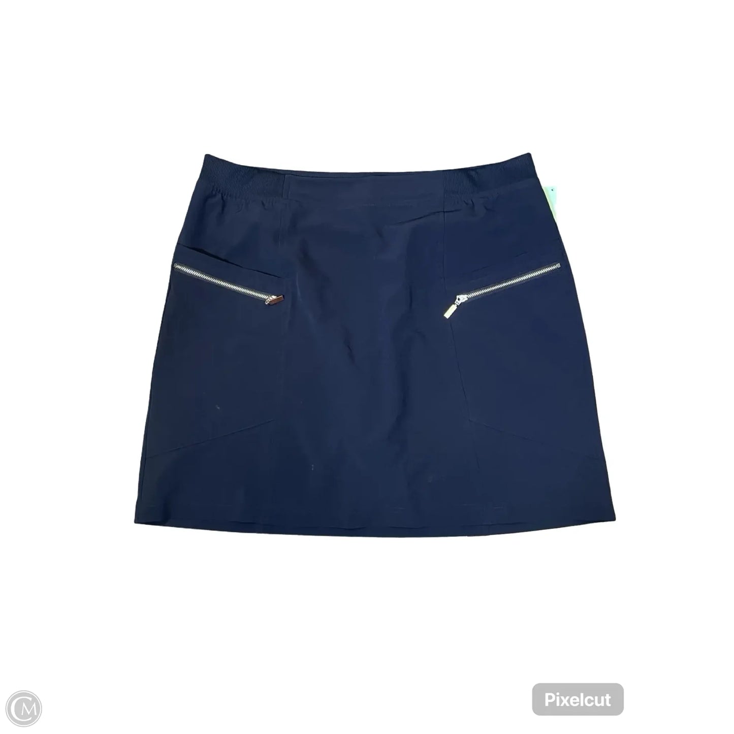 Skirt Midi By Chicos In Navy, Size: L