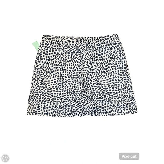 Skirt Midi By Chicos In Black & White, Size: L