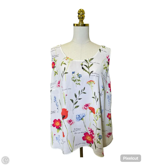 Top Sleeveless By Chicos In Multi-colored, Size: Xl