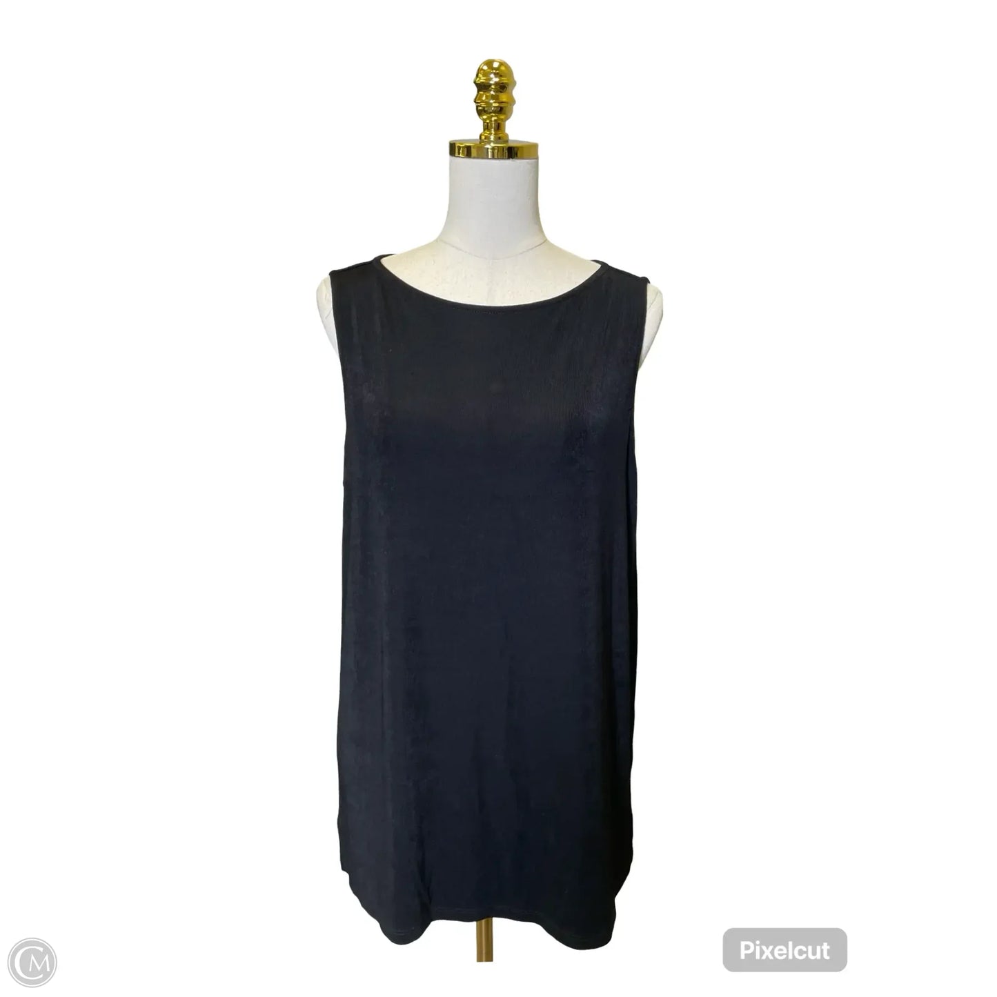 Top Sleeveless By Chicos In Black, Size: Xl