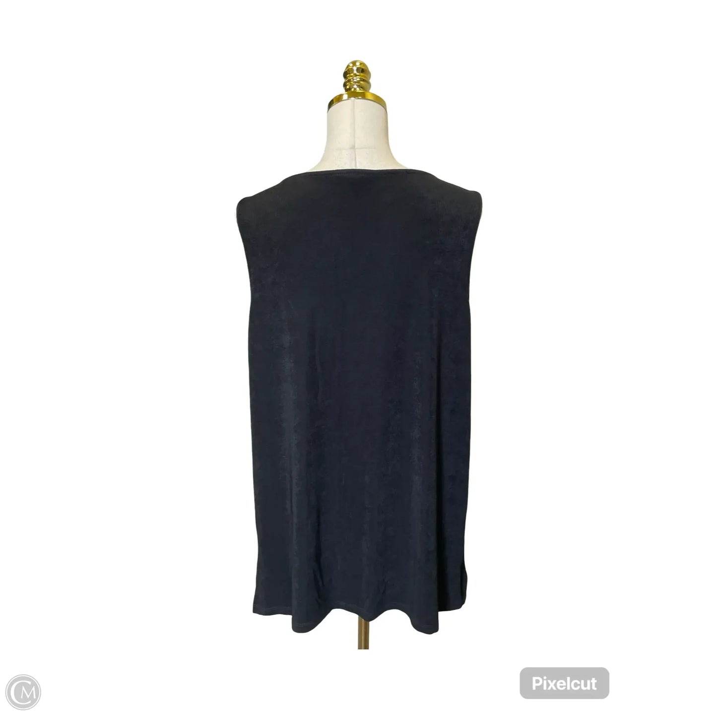 Top Sleeveless By Chicos In Black, Size: Xl