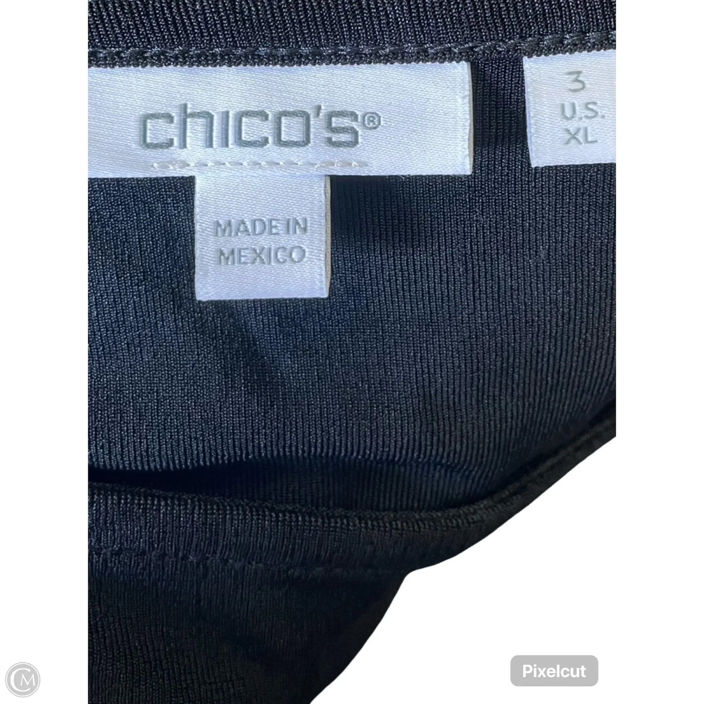 Top Sleeveless By Chicos In Black, Size: Xl