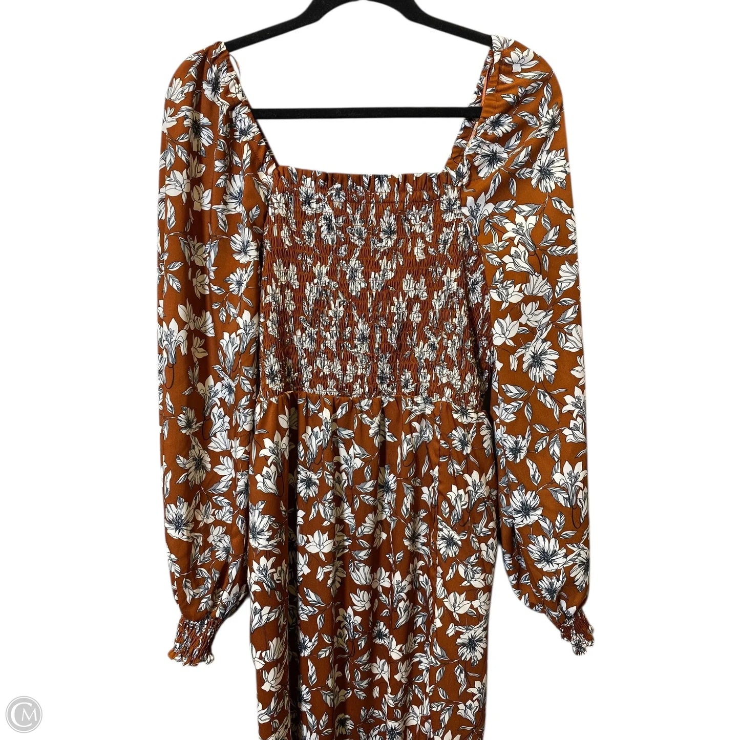 Dress Casual Midi By Clothes Mentor In Orange, Size: M