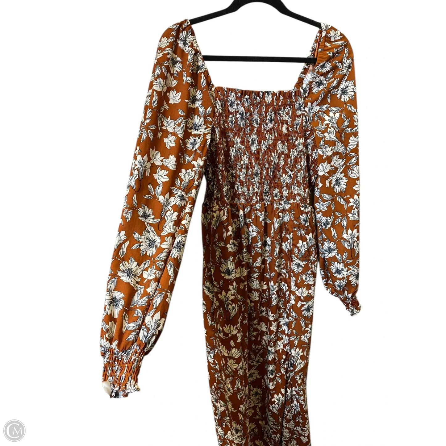 Dress Casual Midi By Clothes Mentor In Orange, Size: M