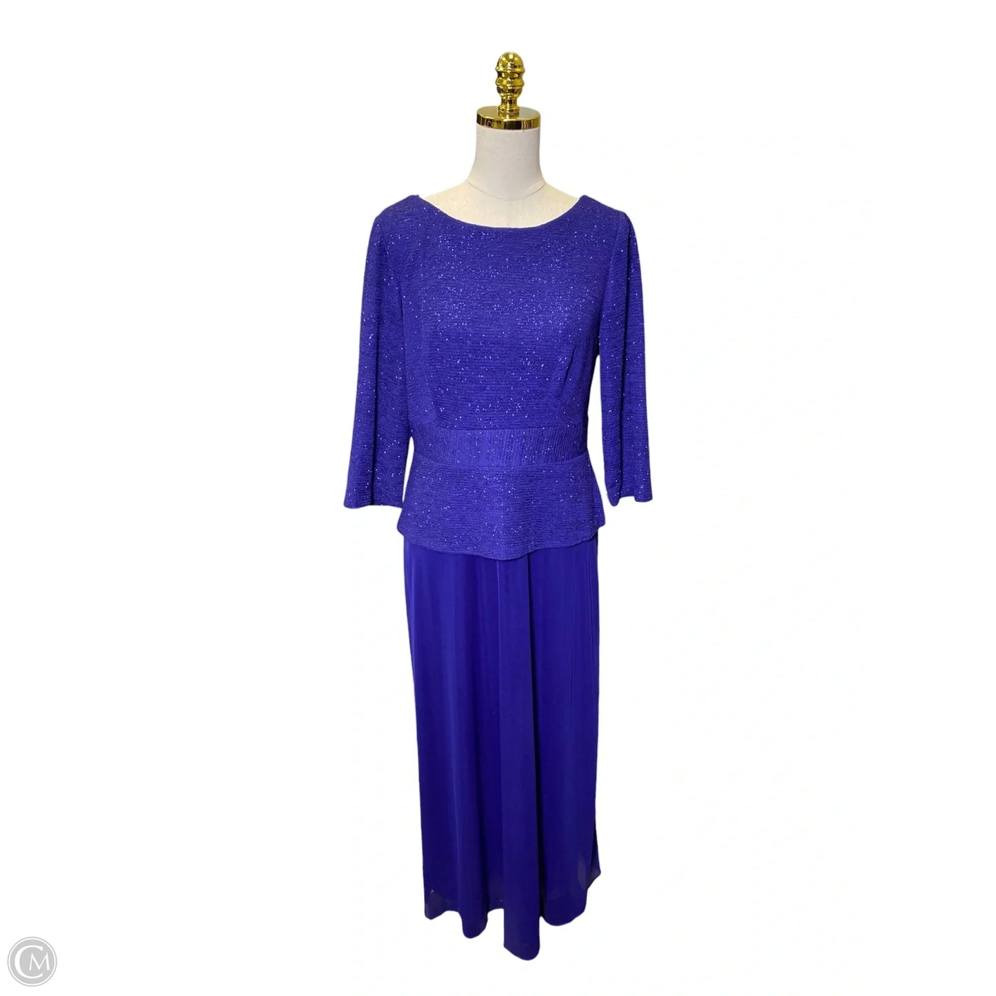 Dress Casual Maxi By Alex Evenings In Purple, Size: M