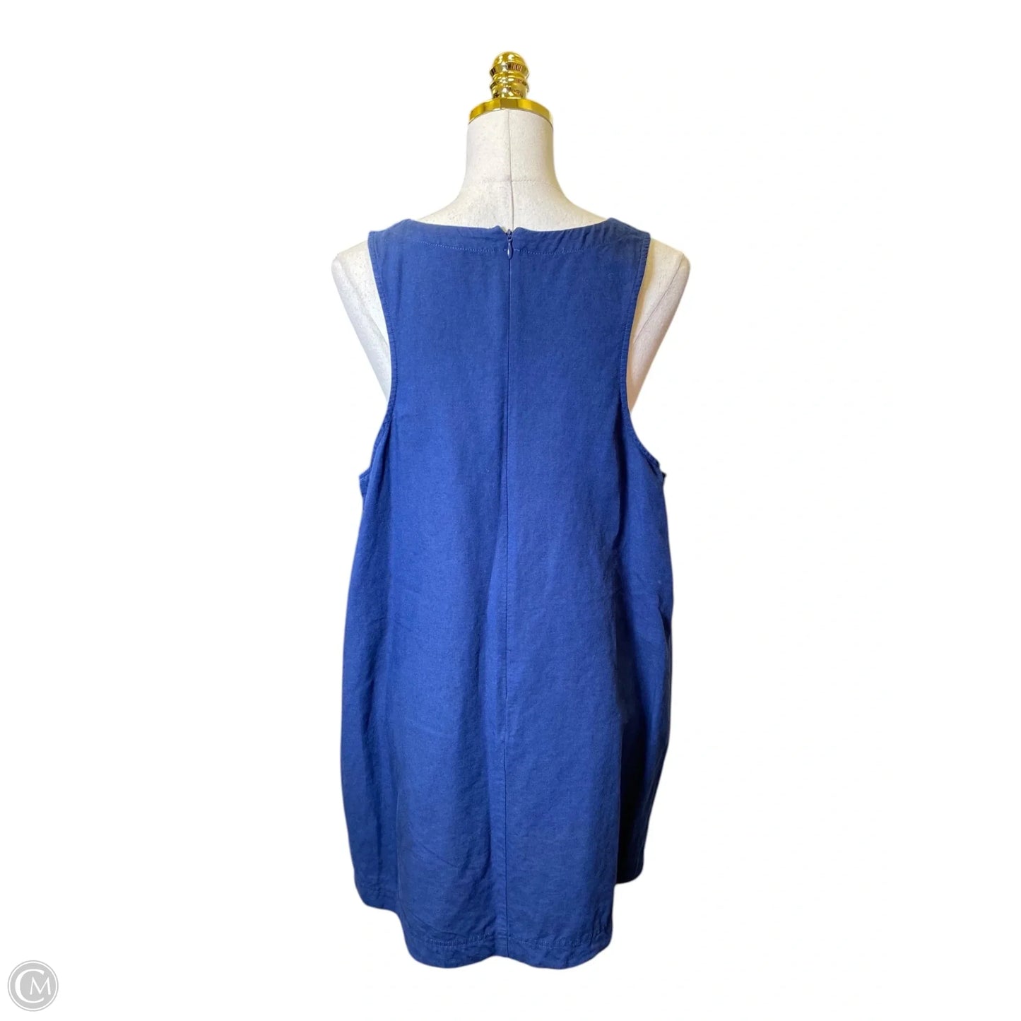 Dress Casual Midi By Madewell In Blue, Size: Xl