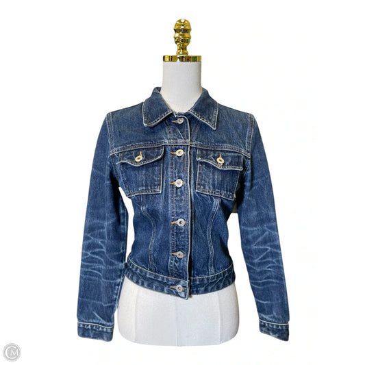 Jacket Denim By Guess In Blue Denim, Size: M