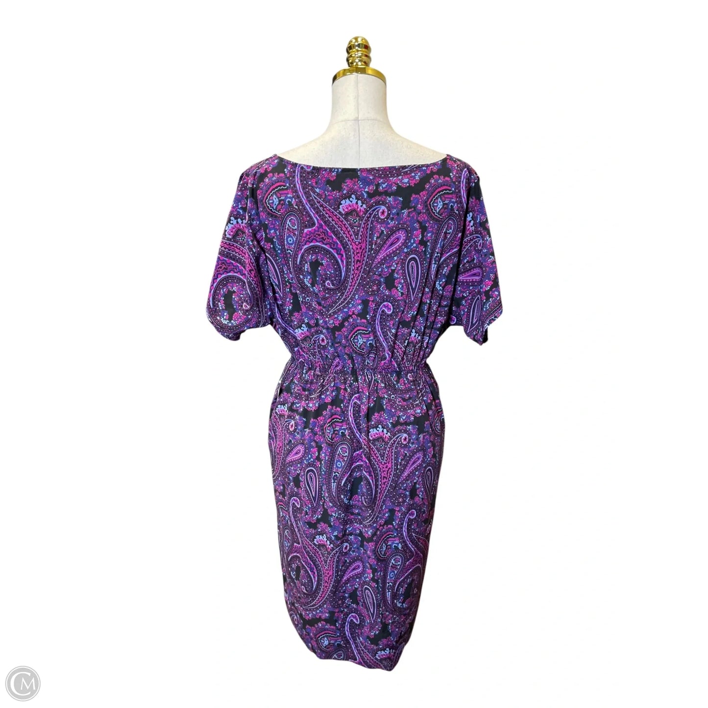 Dress Casual Midi By Dkny In Purple, Size: M