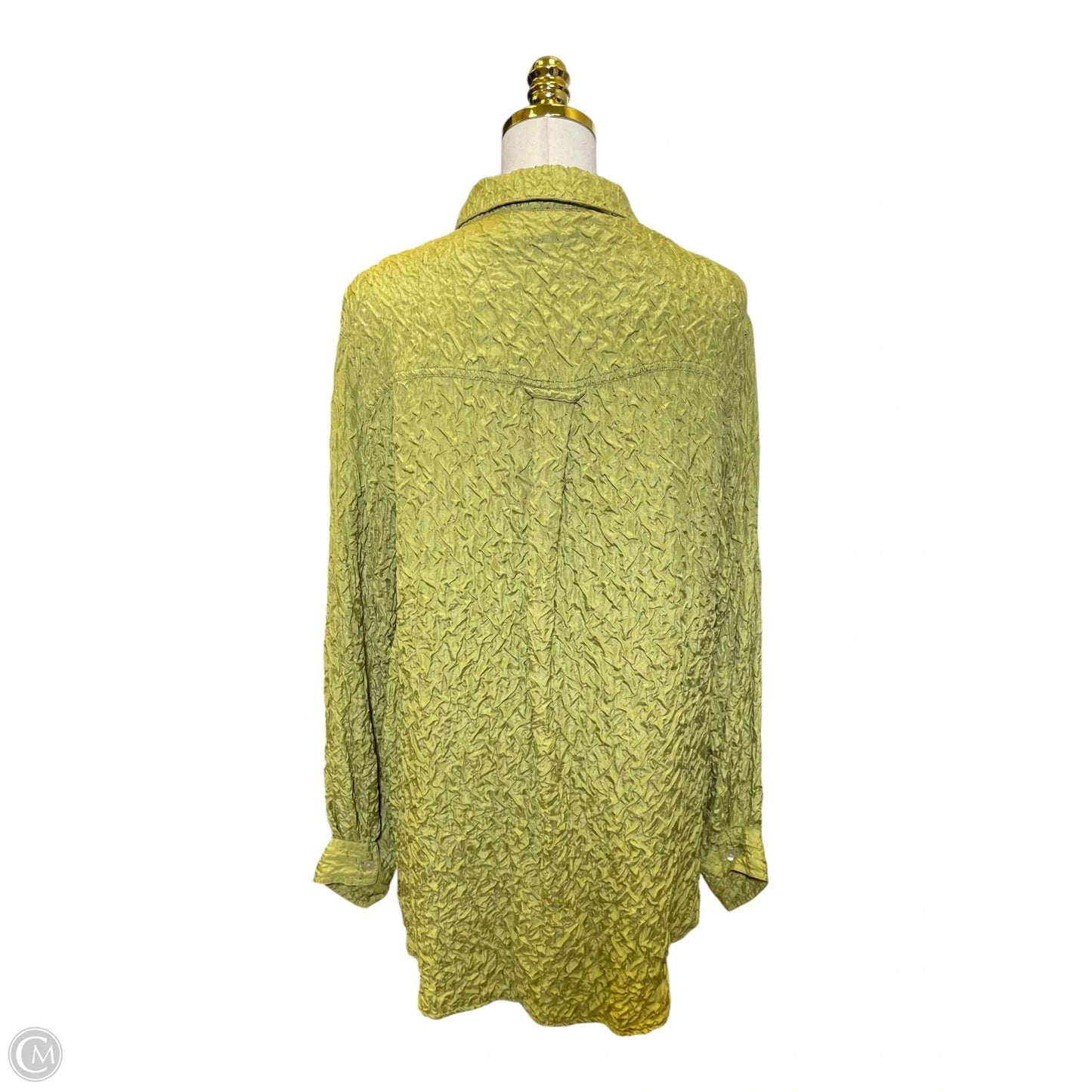 Top Long Sleeve By Chicos In Green, Size: Xl